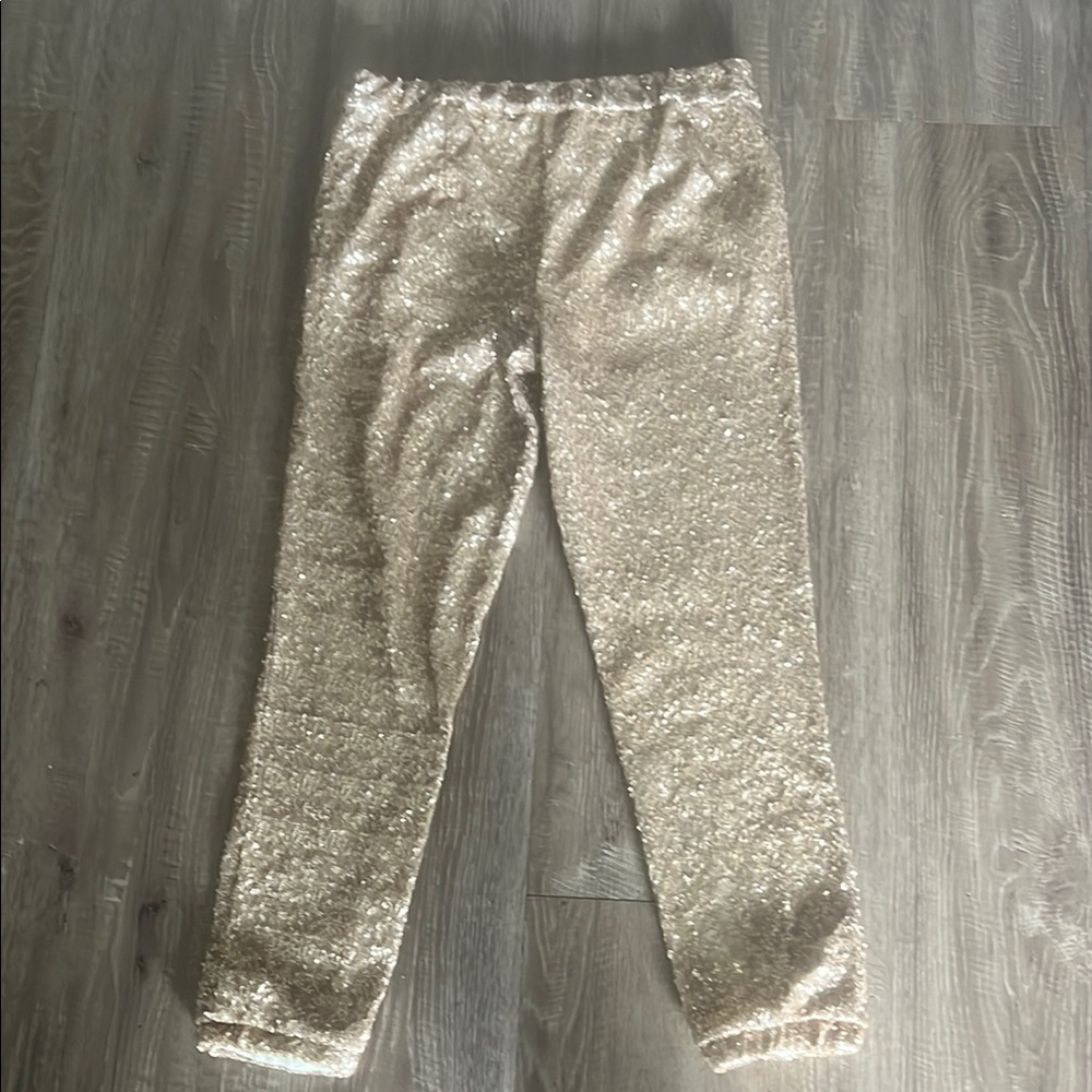 Free People Gold Leggings Cozy and Stylish